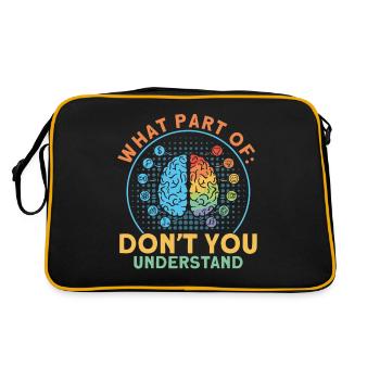 Neurobiology Neuroscientist Gift - Retro Bag - black/gold - Back
