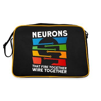 Neurobiology Neuroscientist Gift - Retro Bag - black/gold - Back
