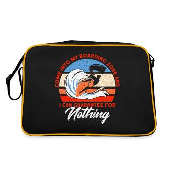 Kiteboarder Kitesurfer Kiten Kiteboard Cadeau - Sac Retro - noir/or - Dos
