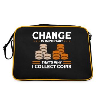 Collection de pièces Collection de pièces Collection de pièces de monnaie Numismatique - Sac Retro - noir/or - Dos