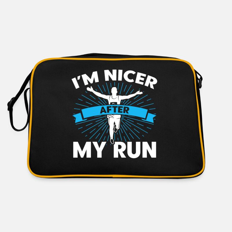 Running Runner Jogger Gift Retro Bag