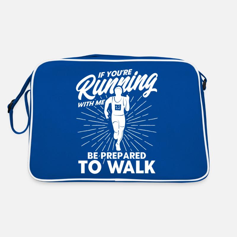 Halb Marathon Joggen Laufen Geschenk Retro Tasche