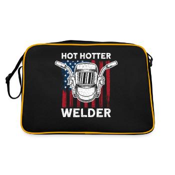 Welding Hot Hot Welder Gift - Retro Bag - black/gold - Back
