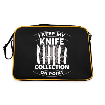 Blacksmith Knife Collection Knife Forge Gift - Retro Bag - black/gold - Back
