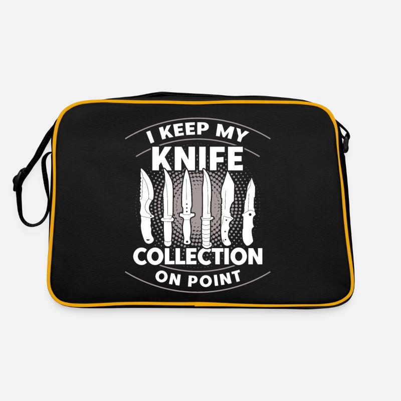 Schmied Messersammlung Messer schmieden Geschenk Retro Tasche