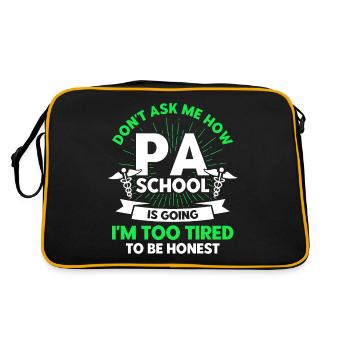 Assistant Physician Medical Training Pre-Clinic - Retro Bag - black/gold - Back