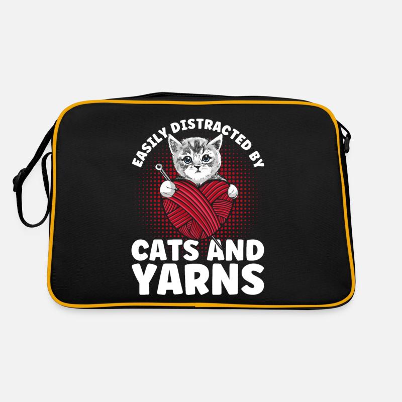 Stricken Stricken Stricken Liebhaber Geschenk Retro Tasche