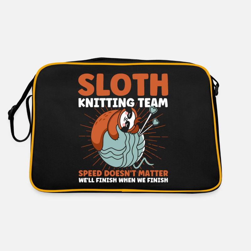 Garn stricken Stricken Stricken Stoff Geschenk Retro Tasche
