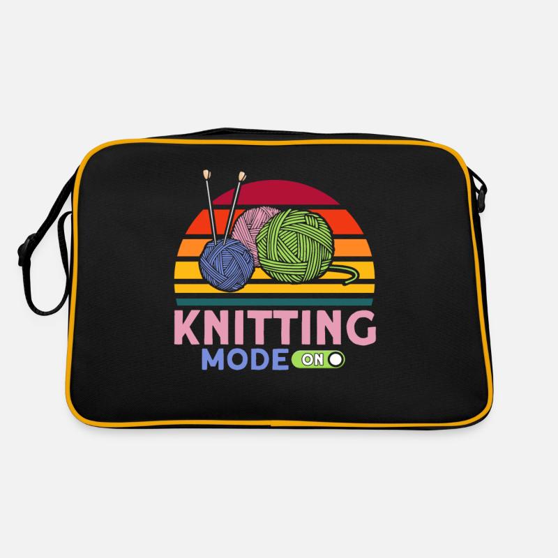 Yarn Knitting Knitting Knitting Lovers Gift Retro Bag
