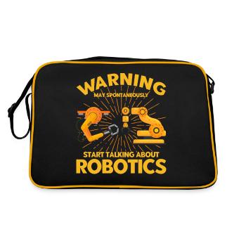 Technology Robotics Engineer Engineer Teacher - Retro Bag - black/gold - Back