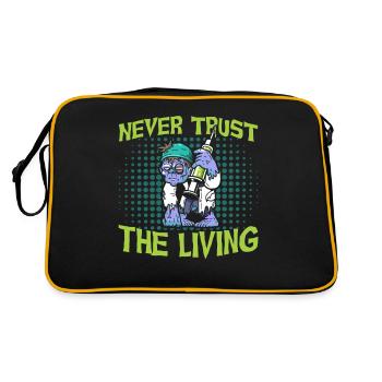Horreur Halloween Le Vivant Effrayant - Sac Retro - noir/or - Dos