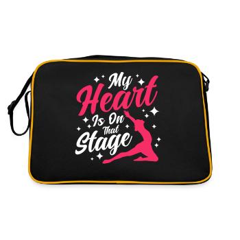 Ballet Danse Ballerine Ballet Danse Cadeau - Sac Retro - noir/or - Dos