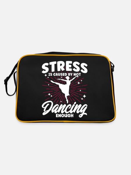 Ballerine Ballet Danse Ballet Danse Cadeau - Sac Retro - noir/or - Dos