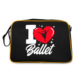 Danseuse de ballet Ballet Danse Ballet Filles - Sac Retro - noir/or - Dos