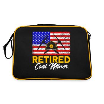 Mining underground Miners Coal miners - Retro Bag - black/gold - Back