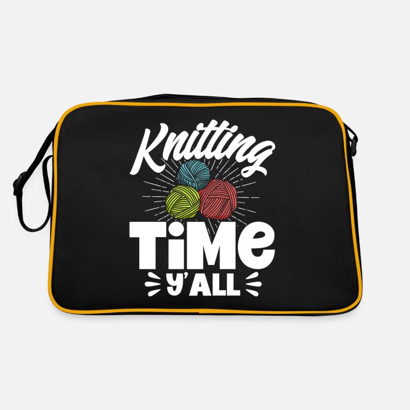 Stricken Garn stricken Stricken Stoff Geschenk Retro Tasche