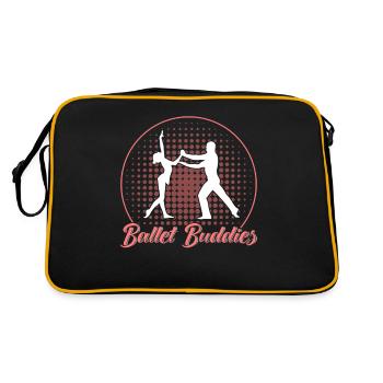 Ballet Danse Ballerine Ballet Fille Cadeau - Sac Retro - noir/or - Dos