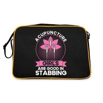 Médecine chinoise Acupuncture Acupuncteur - Sac Retro - noir/or - Dos