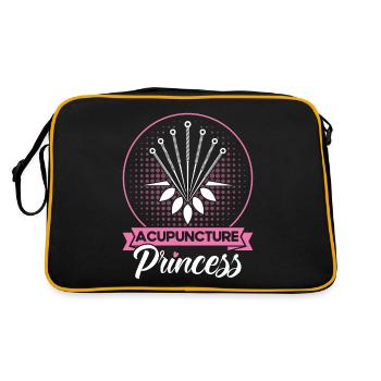 Alternative Medizin Chinesische Medizin Akupunktur - Retro Tasche - Schwarz/Gold - Hinten