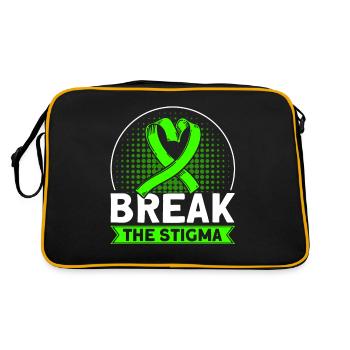 Mental Health Awareness Mental Health - Retro Bag - black/gold - Back