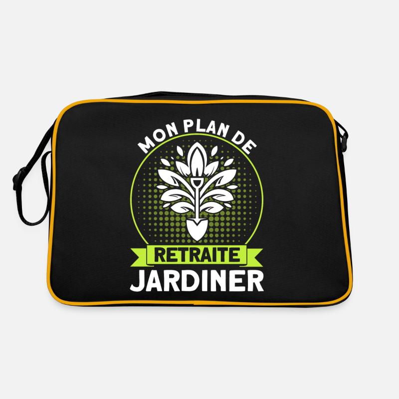 Gartenarbeit Gärtner Schrebergarten Geschenk Retro Tasche