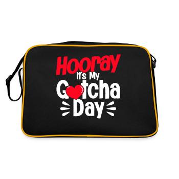 Foster parents Adoptive parents Adoption of children - Retro Bag - black/gold - Back