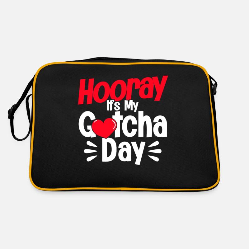 Pflegeeltern Adoptiveltern Adoption von Kindern Retro Tasche