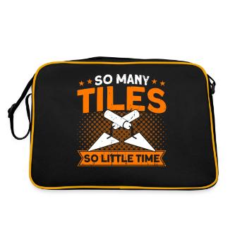 Couches de panneaux Construction sanitaire Carrelage Cadeau - Sac Retro - noir/or - Dos