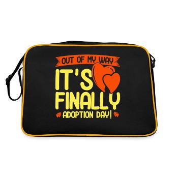 Adoption Adoption of children foster parents - Retro Bag - black/gold - Back