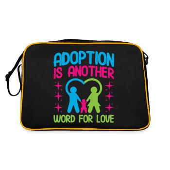 Adoptive parents Adoption of children Foster parents - Retro Bag - black/gold - Back