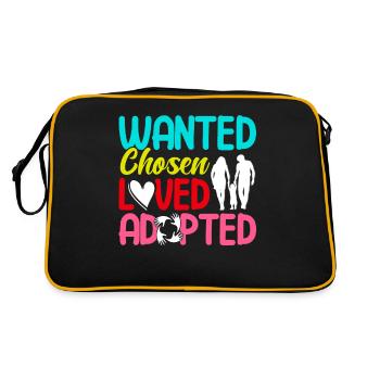 Adoption of children Adoption foster parents - Retro Bag - black/gold - Back