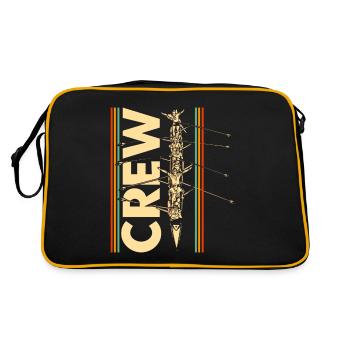 Team Rowers Rowers Rowing Gift - Retro Bag - black/gold - Back