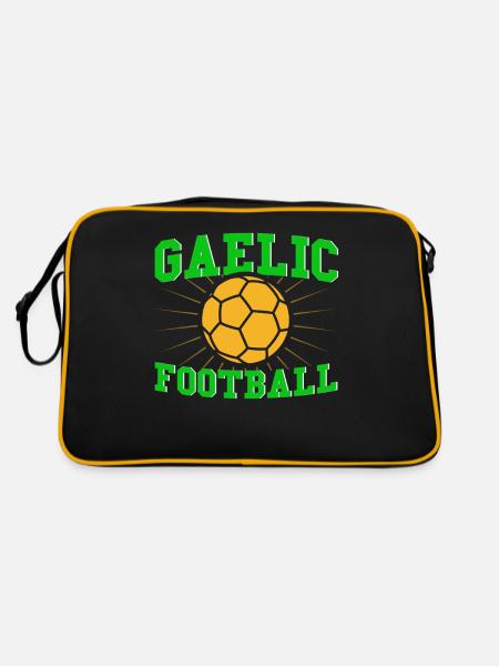 Football gaélique Sport d’équipe irlandais Gälisc - Sac Retro - noir/or - Dos