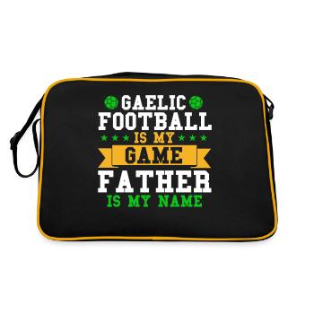 Footballeur gaélique Sport d’équipe irlandais - Sac Retro - noir/or - Dos