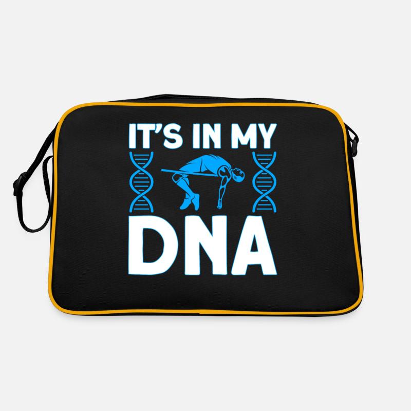 Springen Stabhochsprung Leichtathletik Geschenk Retro Tasche