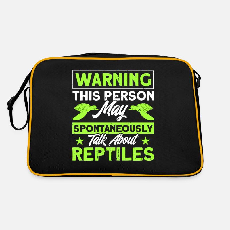 Reptile Reptile Lézards Cadeau Sac Retro