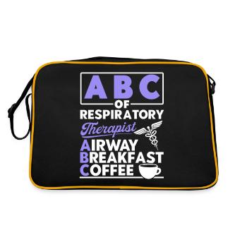 Intensivpflege Eingetragene Respirotäre Therapeuti - Retro Tasche - Schwarz/Gold - Hinten