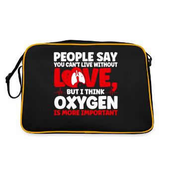 Eingetragene Respirotäre Therapeutin Respirotär Th - Retro Tasche - Schwarz/Gold - Hinten
