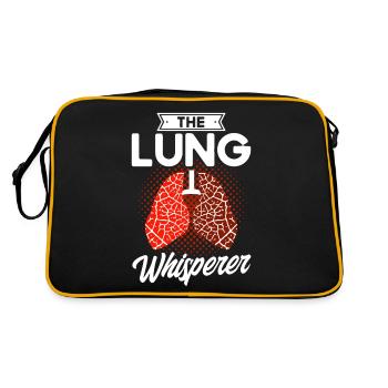 Eingetragene Respirotäre Therapeutin Respirotär Th - Retro Tasche - Schwarz/Gold - Hinten