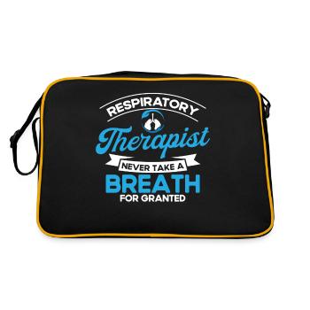 Respirotäre Therapie Respirotär Therapeut Intensiv - Retro Tasche - Schwarz/Gold - Hinten