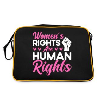 Droits des femmes Égalité des sexes - Sac Retro - noir/or - Dos
