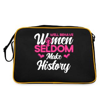 Droits des femmes Autonomisation féministe - Sac Retro - noir/or - Dos