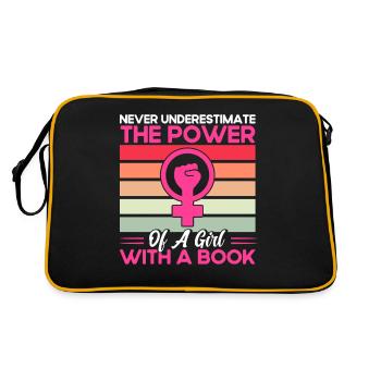 Droits des femmes Autonomisation féministe - Sac Retro - noir/or - Dos