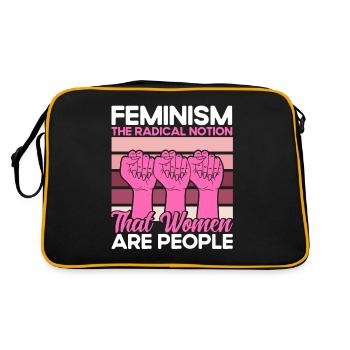 Autonomisation de l’égalité des sexes F - Sac Retro - noir/or - Dos