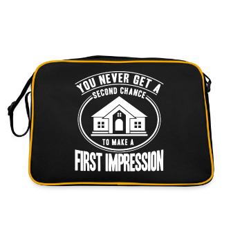 Interior Design Interior Designer House Furnishing - Retro Bag - black/gold - Back