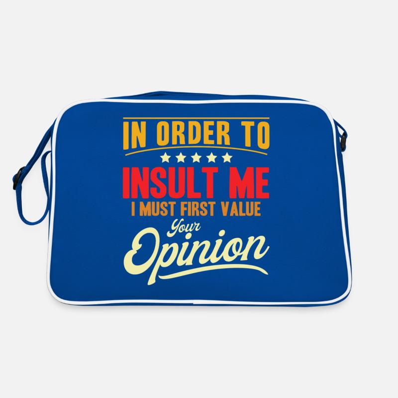 Sarcasm Irony Sarcastic Gift Retro Bag