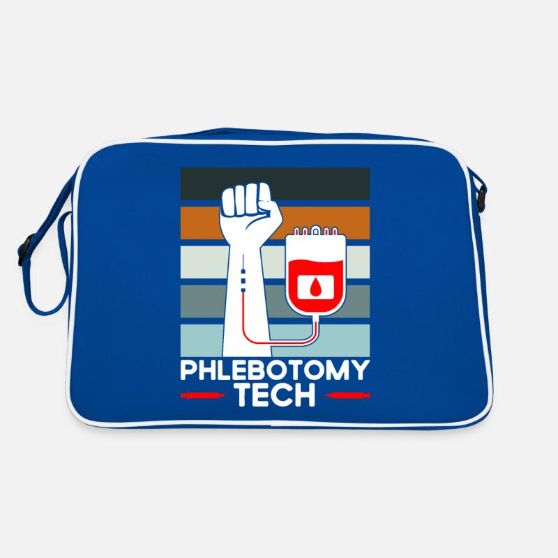 Phlebotomie Blutabnahme Phlebotomist Tech Geschenk Retro Tasche
