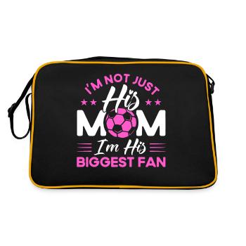 Sports Fan Soccer Soccer Mama Cadeau - Sac Retro - noir/or - Dos