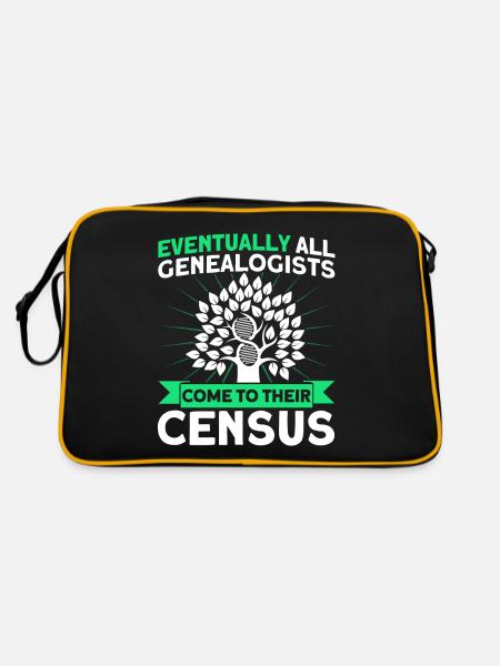 Généalogie Généalogie généalogique Gesche - Sac Retro - noir/or - Dos