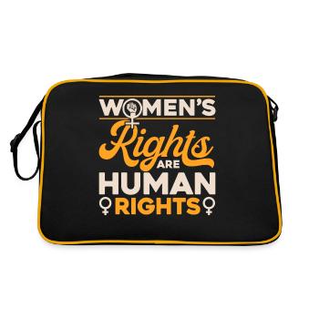 Women's rights Equal rights - Retro Bag - black/gold - Back